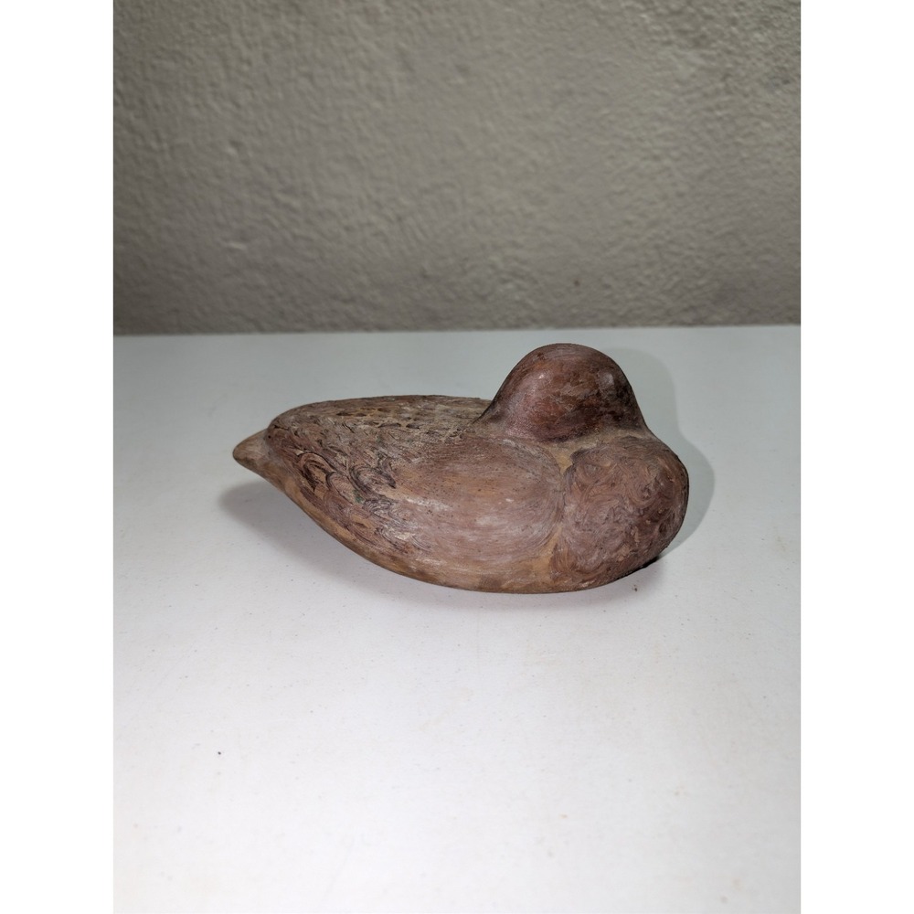 Vintage Duck Decoy Wooden Bird Factory Folk Art Country Cottage Unfinished Paint